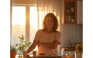 Woman enjoying personalized fitness routine outdoors